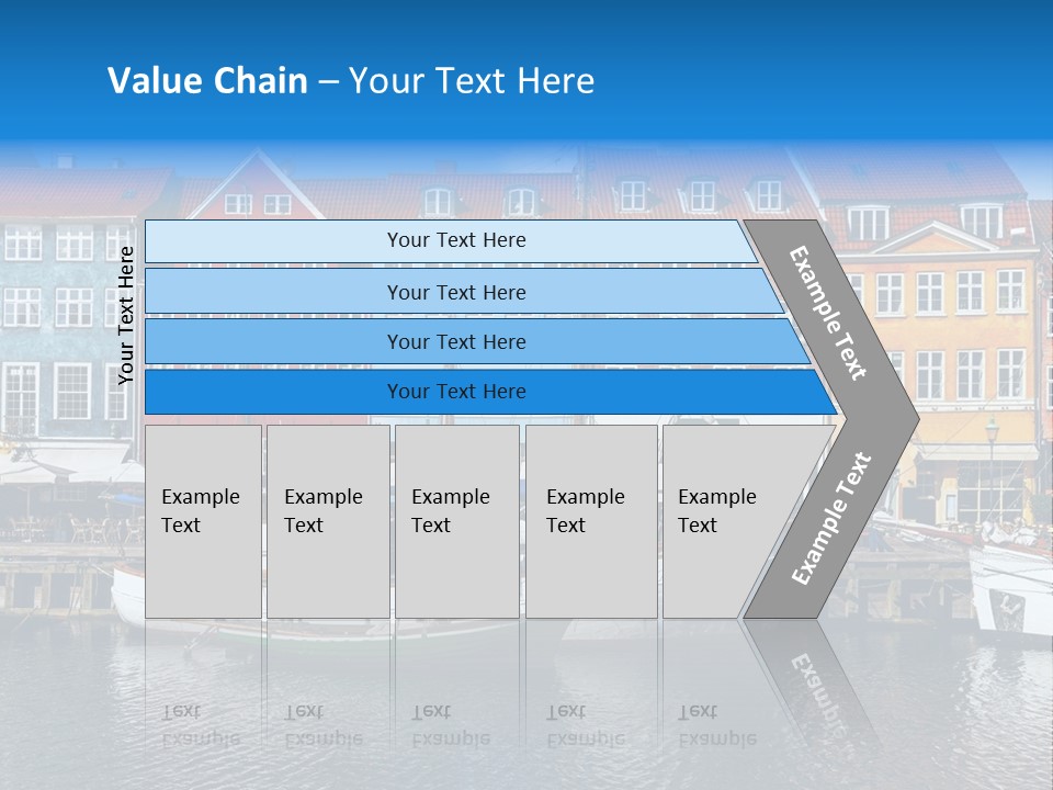 Beautiful Yacht Sea PowerPoint Template