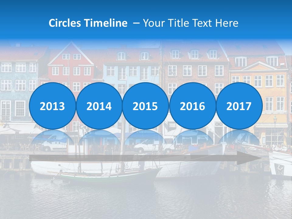 Beautiful Yacht Sea PowerPoint Template