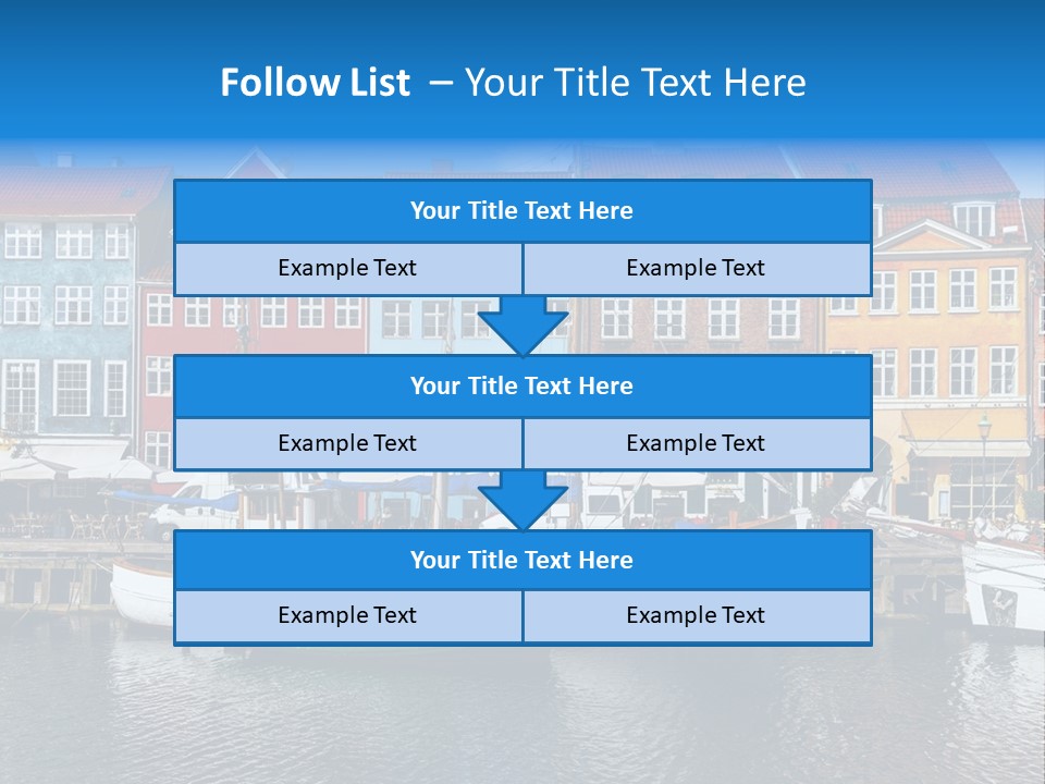Beautiful Yacht Sea PowerPoint Template