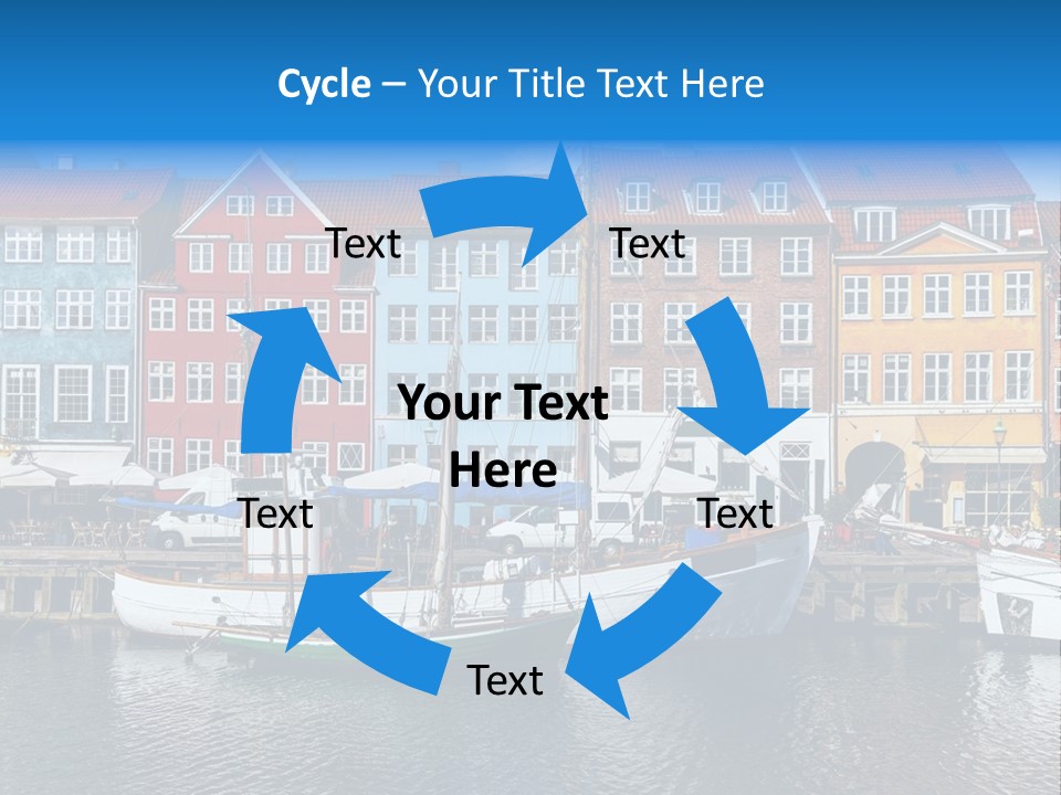 Beautiful Yacht Sea PowerPoint Template