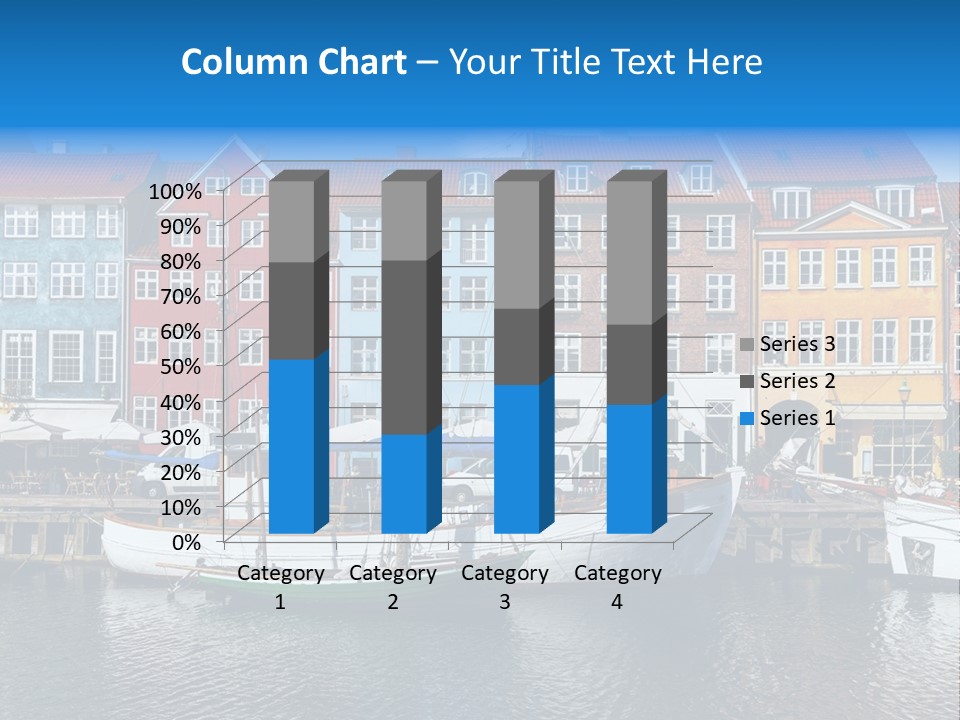 Beautiful Yacht Sea PowerPoint Template