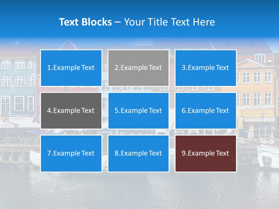 Beautiful Yacht Sea PowerPoint Template