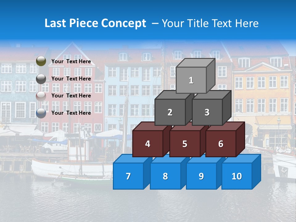 Beautiful Yacht Sea PowerPoint Template