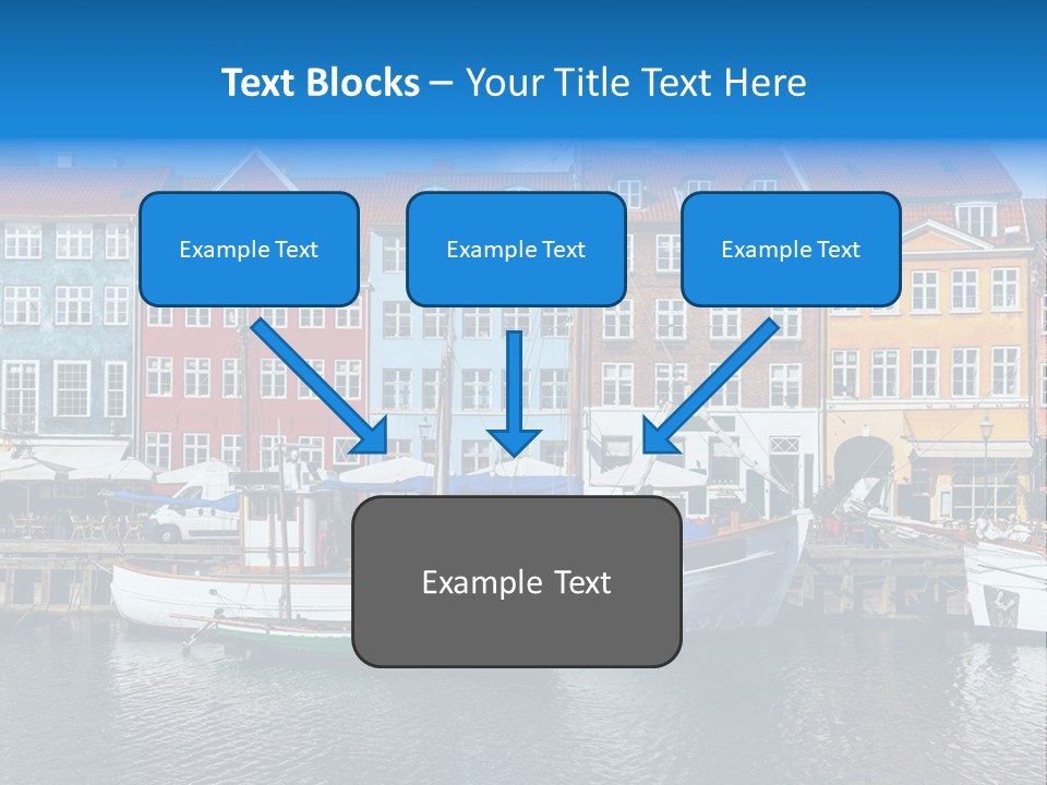 Beautiful Yacht Sea PowerPoint Template