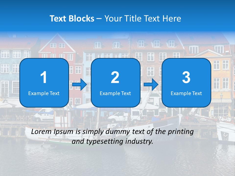 Beautiful Yacht Sea PowerPoint Template