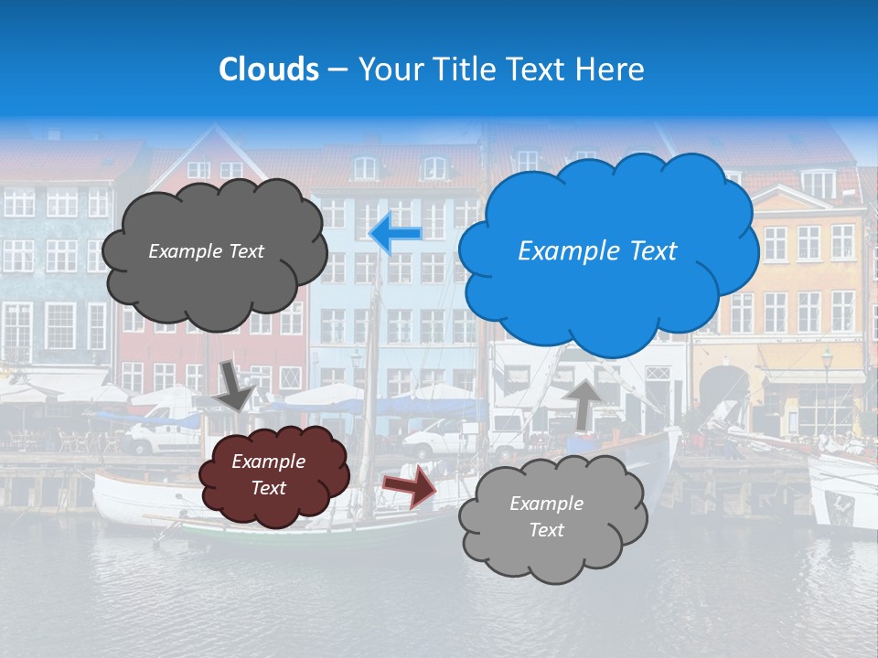 Beautiful Yacht Sea PowerPoint Template