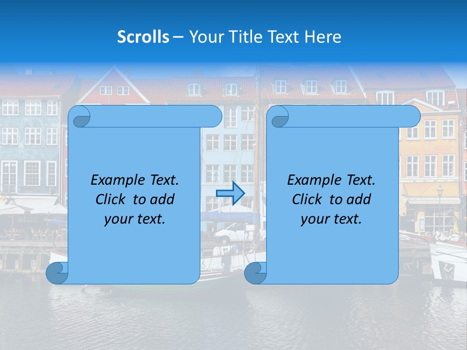 Beautiful Yacht Sea PowerPoint Template