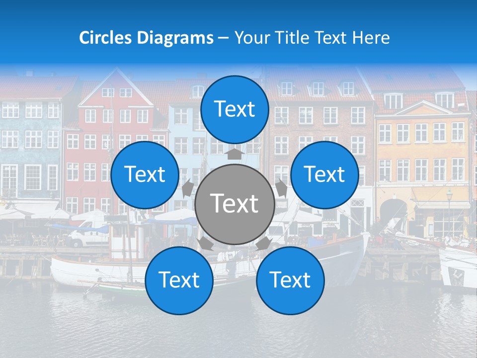 Beautiful Yacht Sea PowerPoint Template