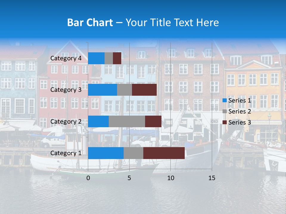 Beautiful Yacht Sea PowerPoint Template
