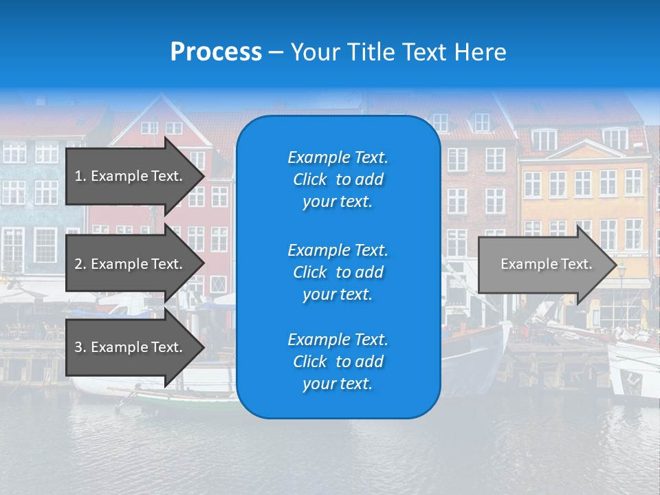 Beautiful Yacht Sea PowerPoint Template