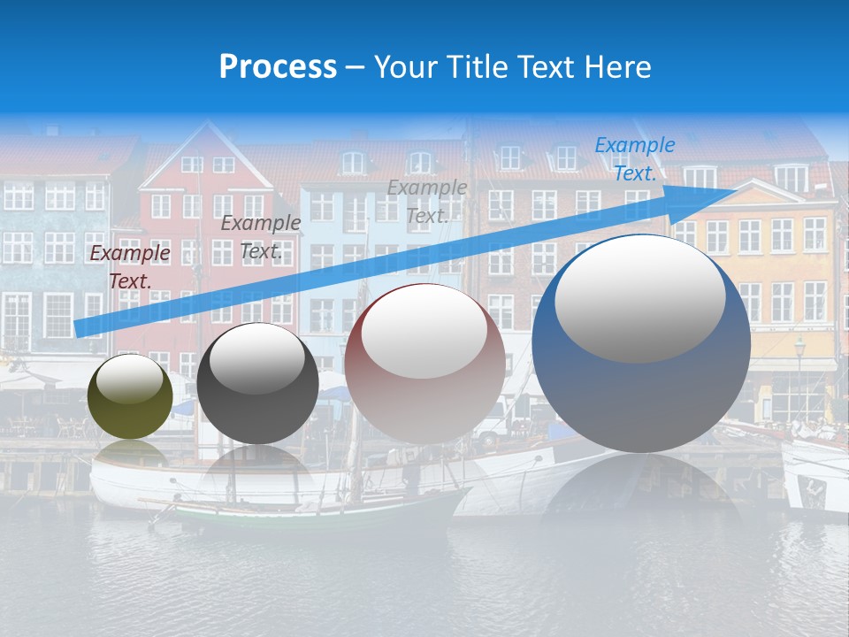 Beautiful Yacht Sea PowerPoint Template