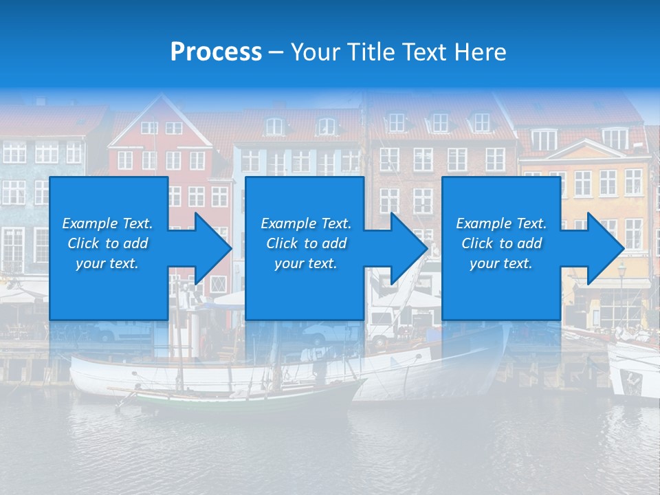 Beautiful Yacht Sea PowerPoint Template