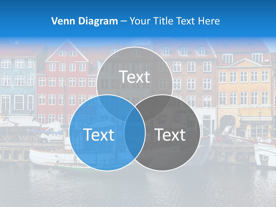 Beautiful Yacht Sea PowerPoint Template