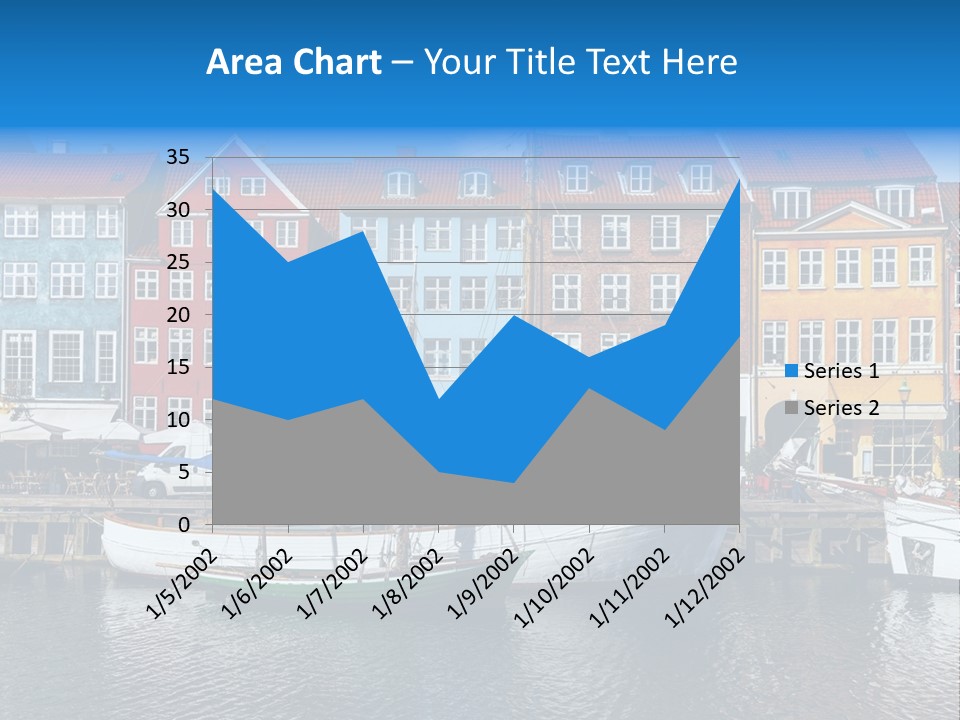 Beautiful Yacht Sea PowerPoint Template