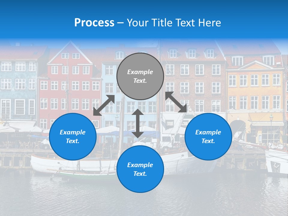 Beautiful Yacht Sea PowerPoint Template