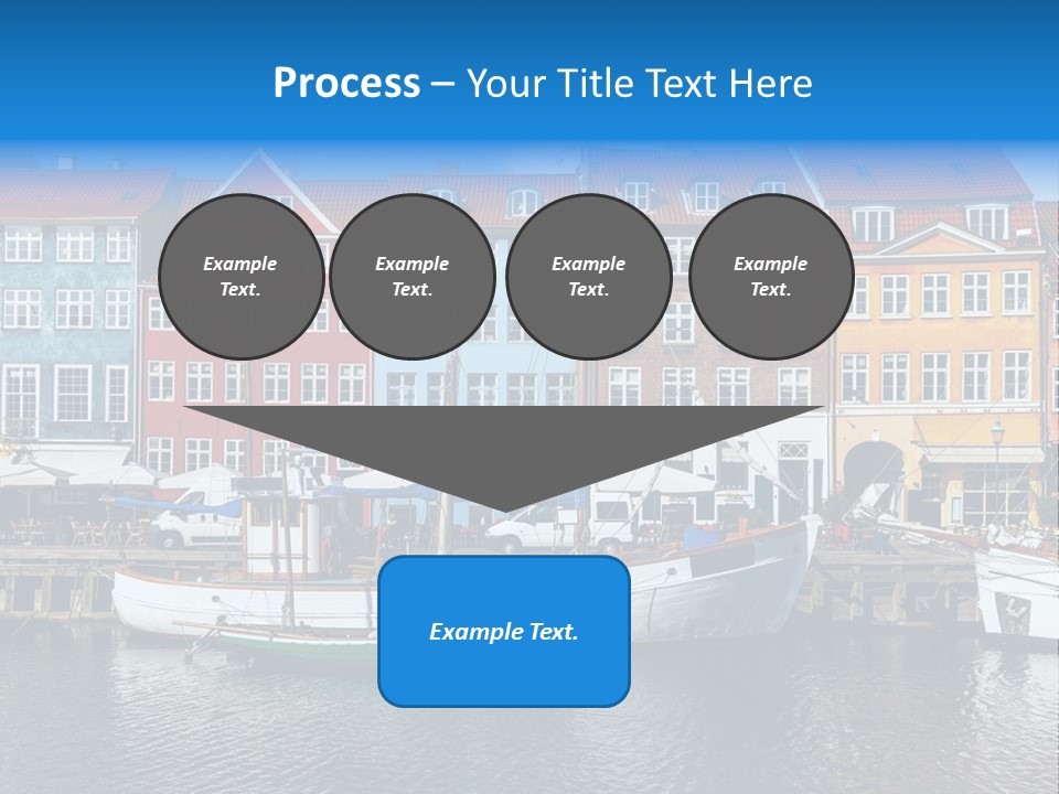 Beautiful Yacht Sea PowerPoint Template