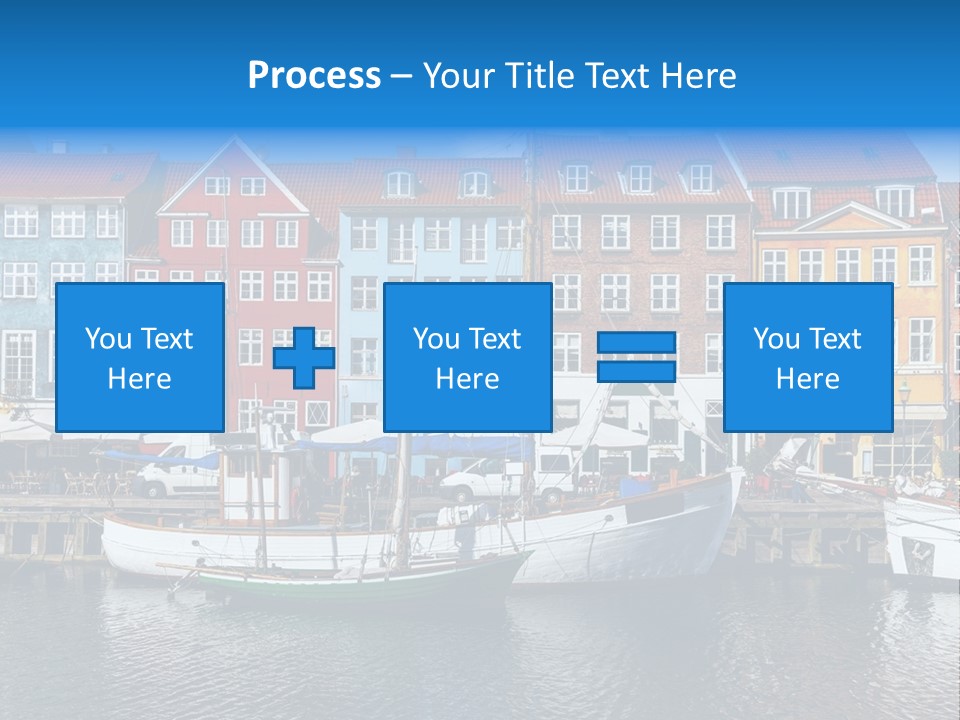 Beautiful Yacht Sea PowerPoint Template