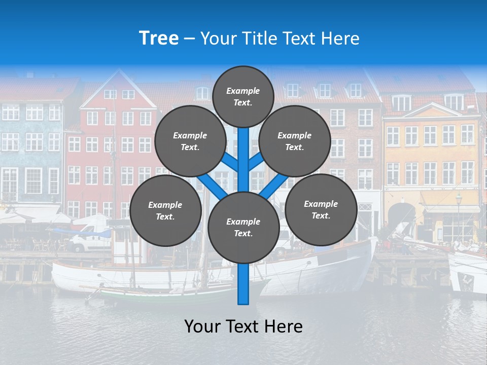 Beautiful Yacht Sea PowerPoint Template