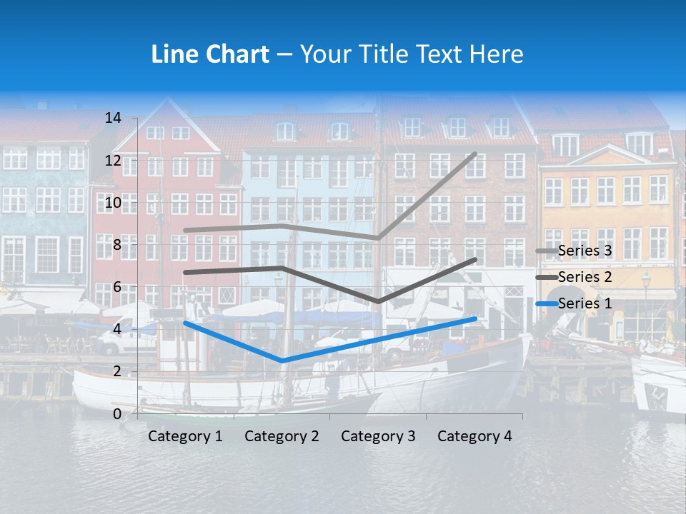 Beautiful Yacht Sea PowerPoint Template