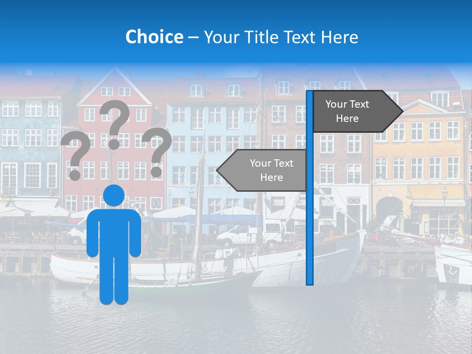 Beautiful Yacht Sea PowerPoint Template