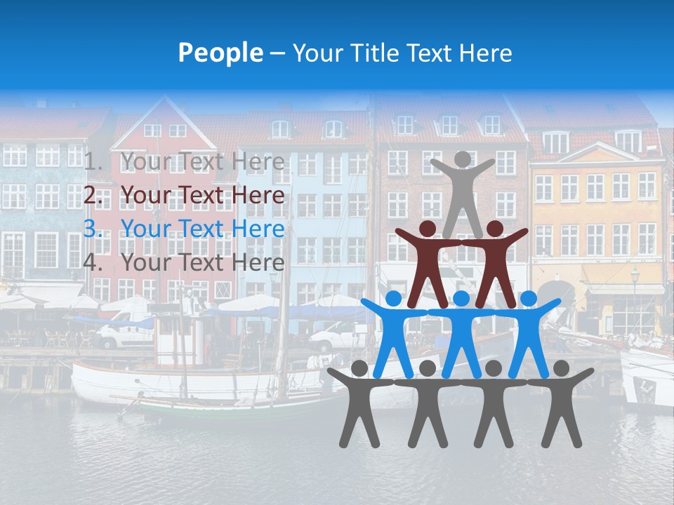 Beautiful Yacht Sea PowerPoint Template