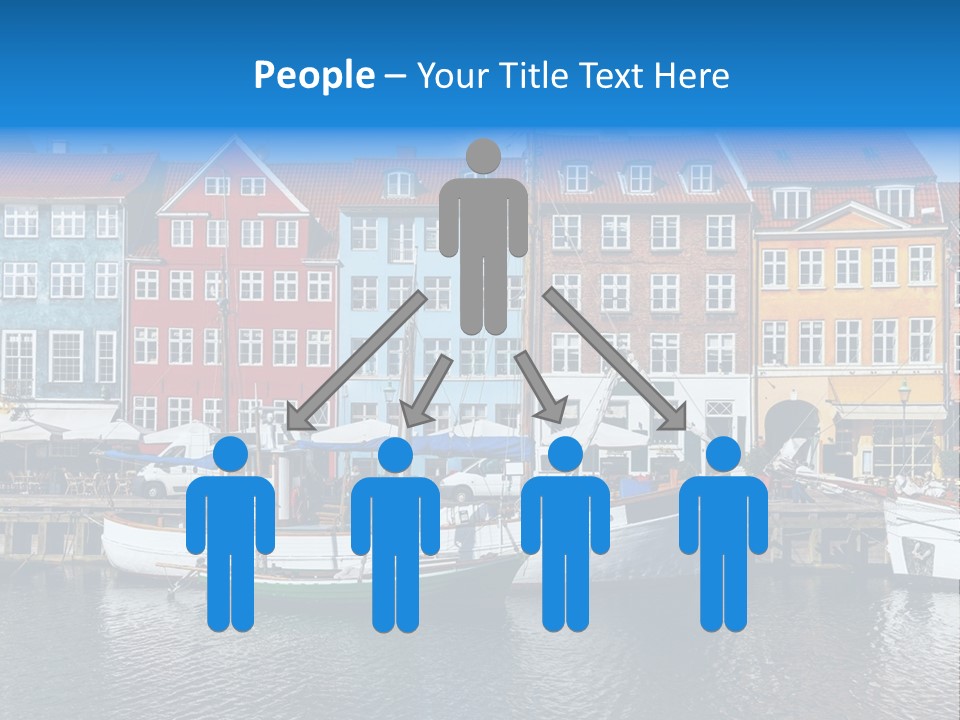 Beautiful Yacht Sea PowerPoint Template