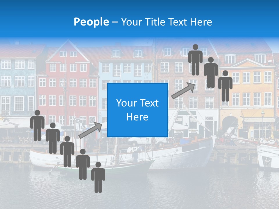 Beautiful Yacht Sea PowerPoint Template