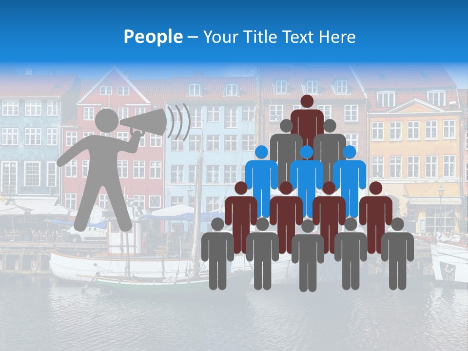 Beautiful Yacht Sea PowerPoint Template