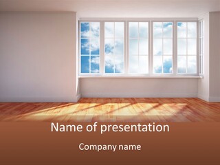 Blank Board Parquet PowerPoint Template