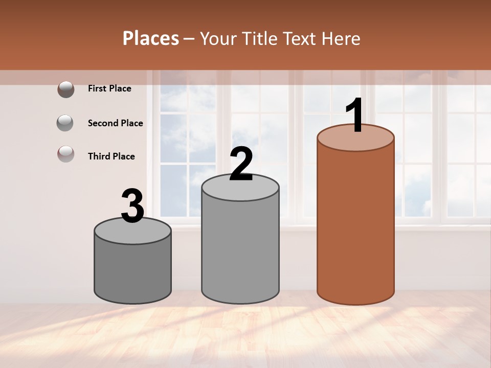 Blank Board Parquet PowerPoint Template