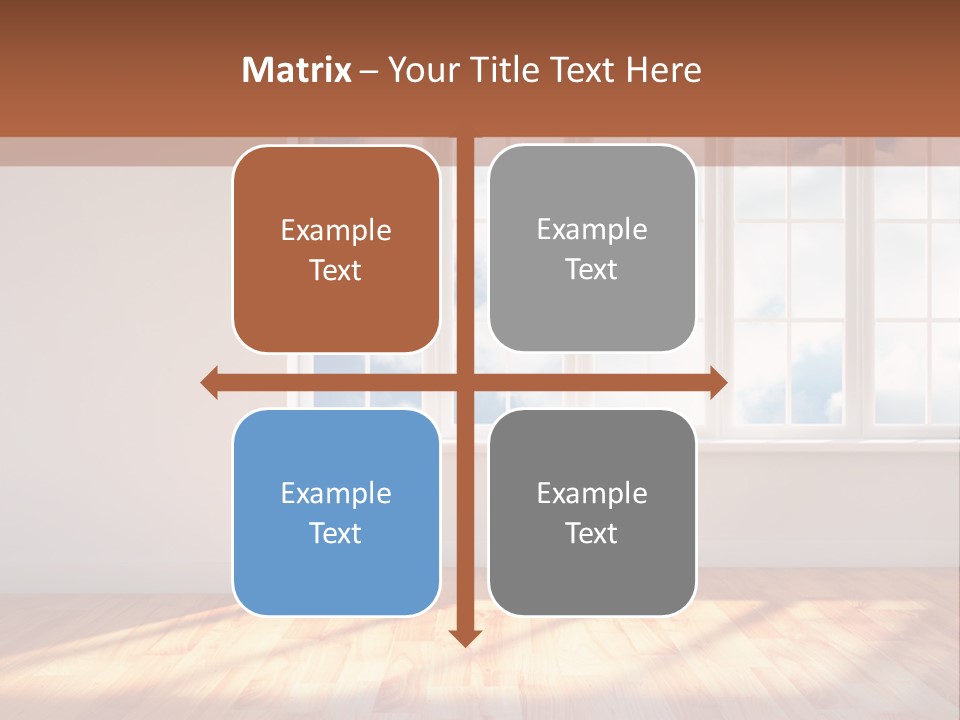 Blank Board Parquet PowerPoint Template