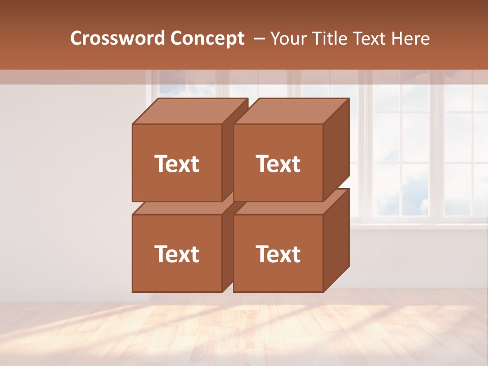 Blank Board Parquet PowerPoint Template