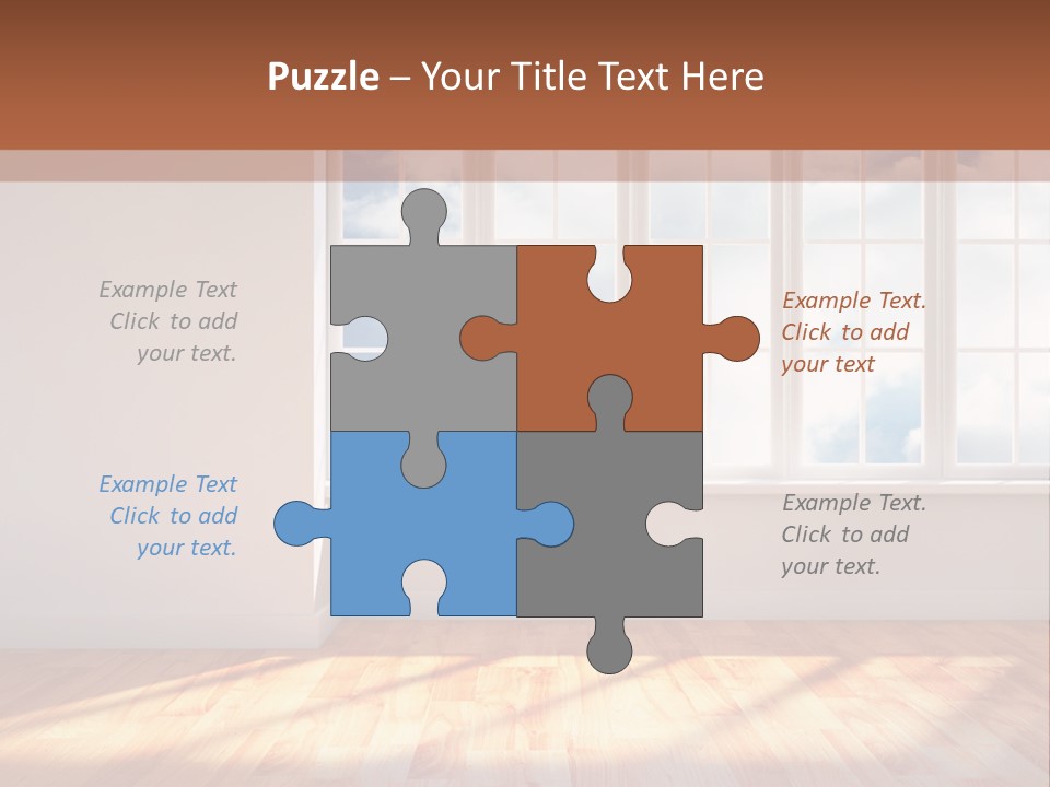 Blank Board Parquet PowerPoint Template