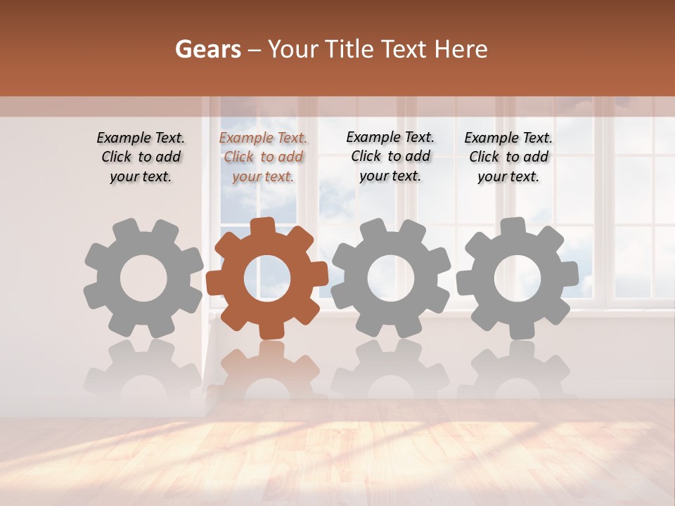 Blank Board Parquet PowerPoint Template