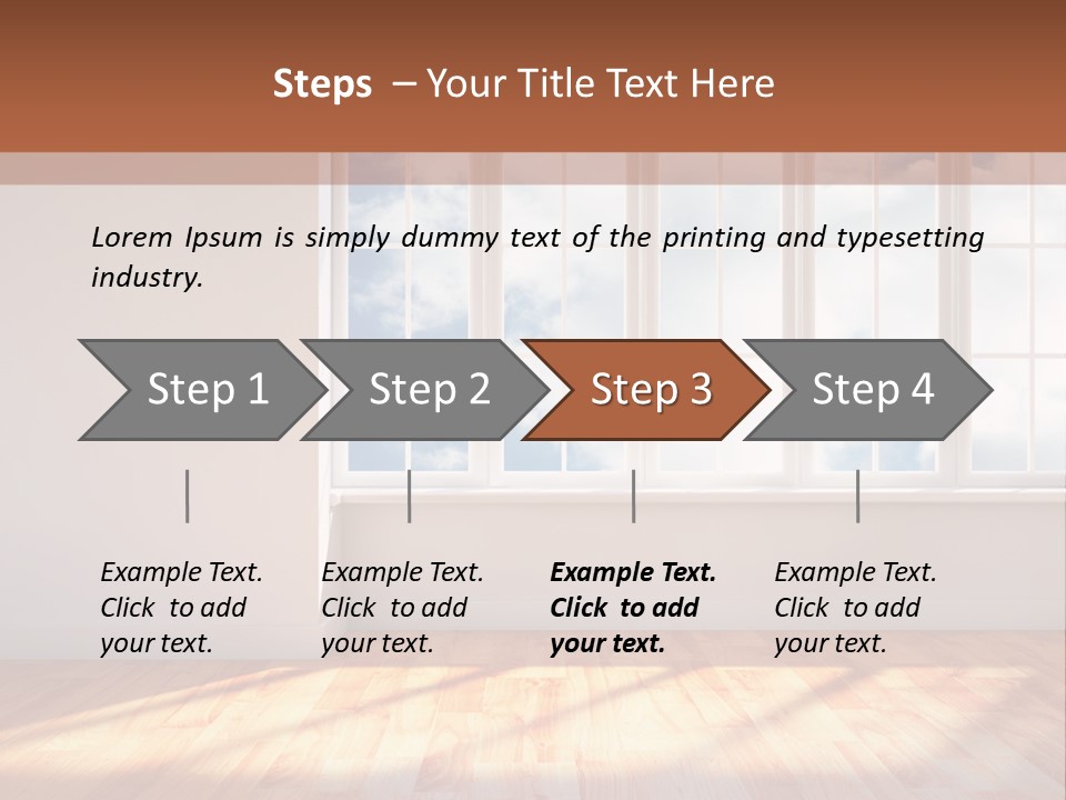 Blank Board Parquet PowerPoint Template