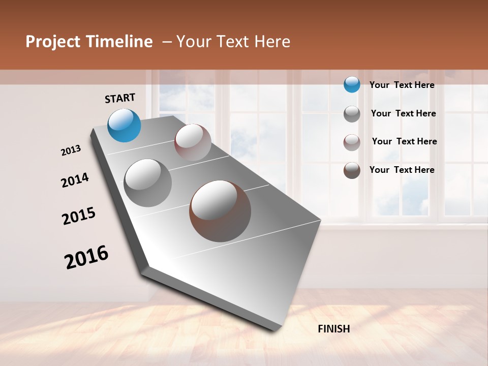 Blank Board Parquet PowerPoint Template