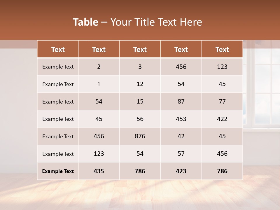 Blank Board Parquet PowerPoint Template
