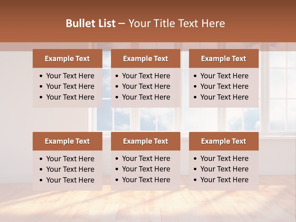 Blank Board Parquet PowerPoint Template