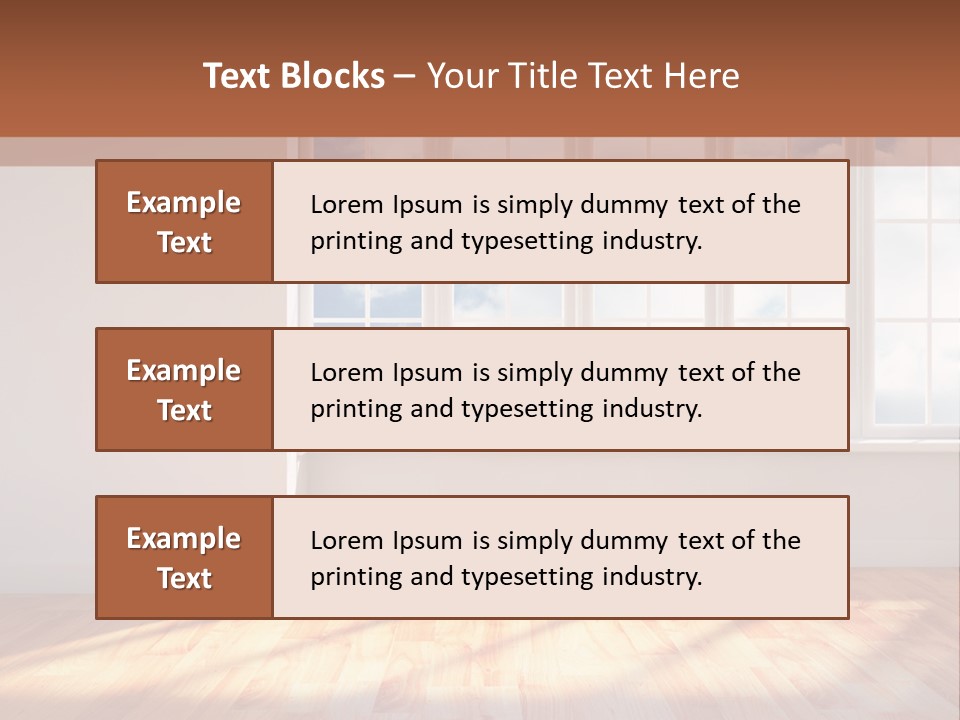 Blank Board Parquet PowerPoint Template