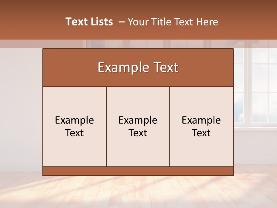 Blank Board Parquet PowerPoint Template