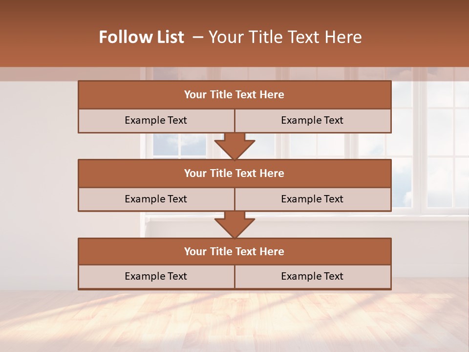 Blank Board Parquet PowerPoint Template