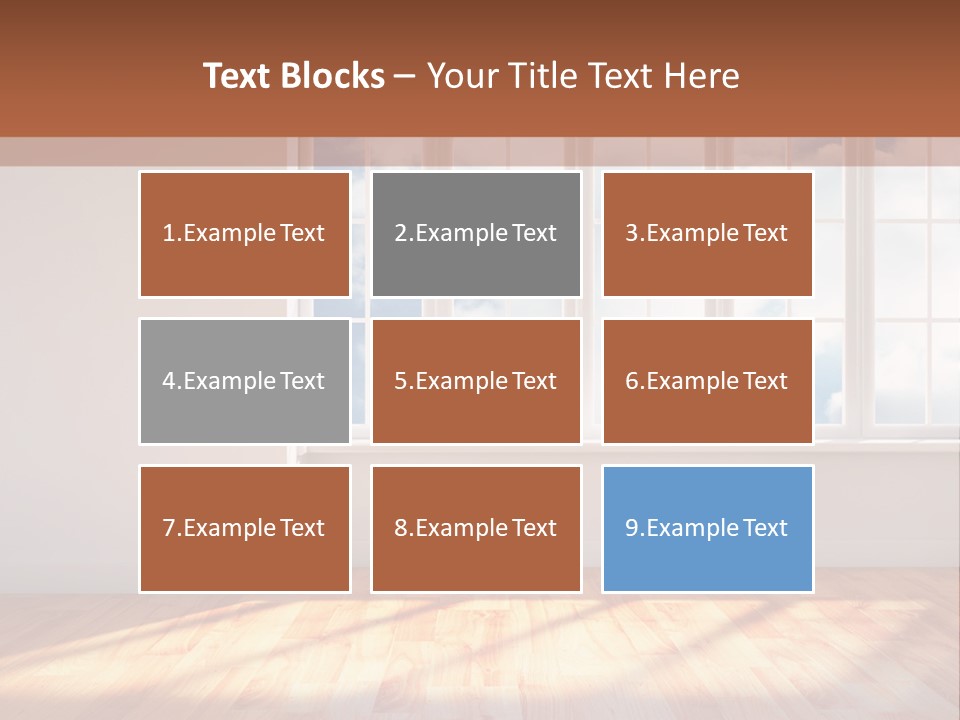 Blank Board Parquet PowerPoint Template