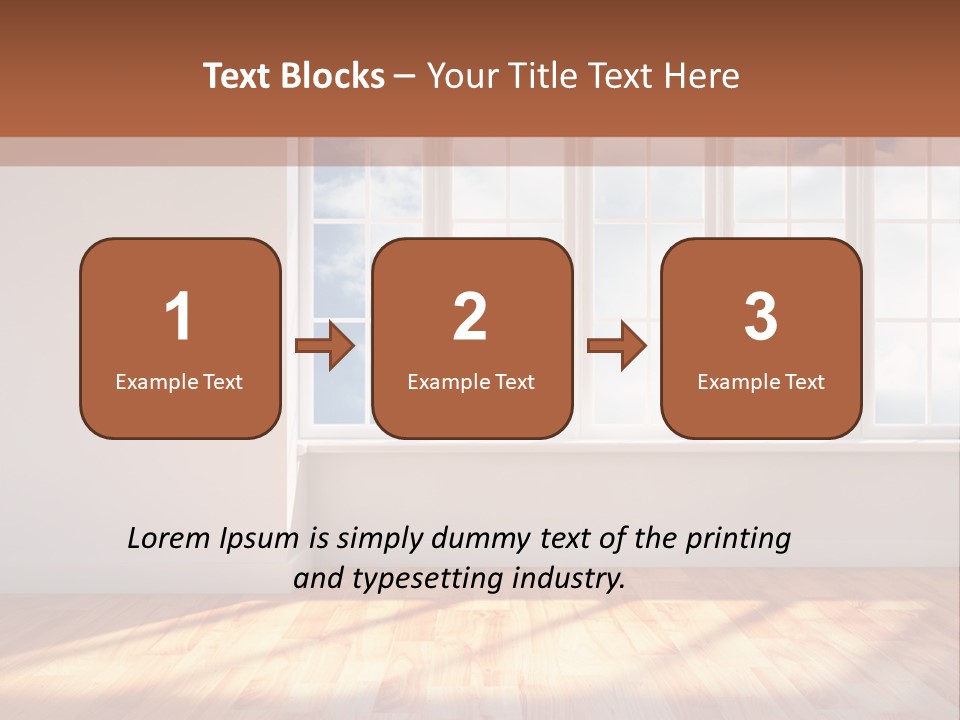 Blank Board Parquet PowerPoint Template