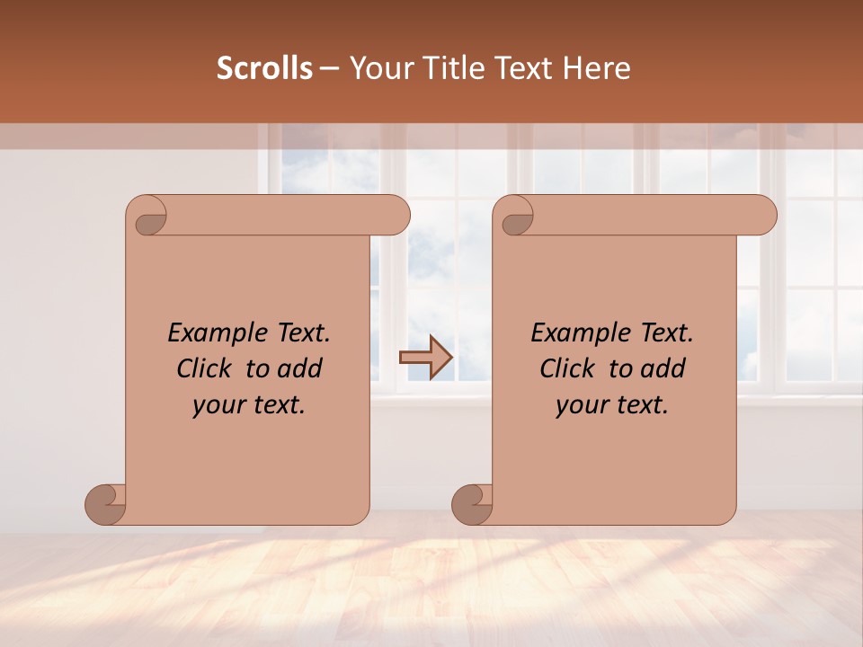 Blank Board Parquet PowerPoint Template