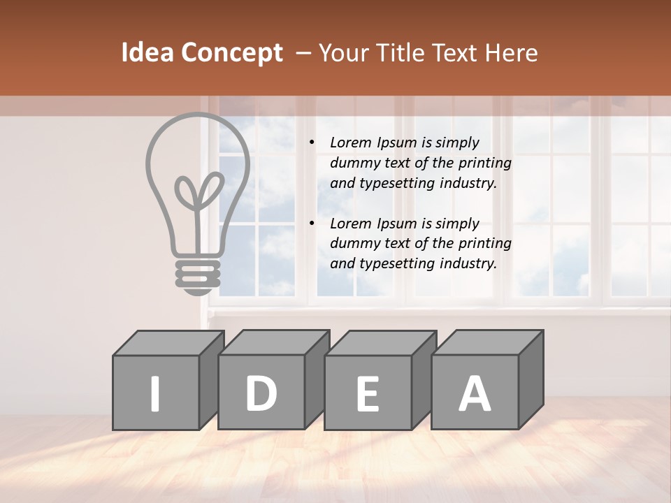 Blank Board Parquet PowerPoint Template