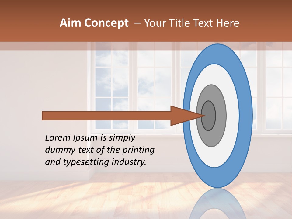 Blank Board Parquet PowerPoint Template