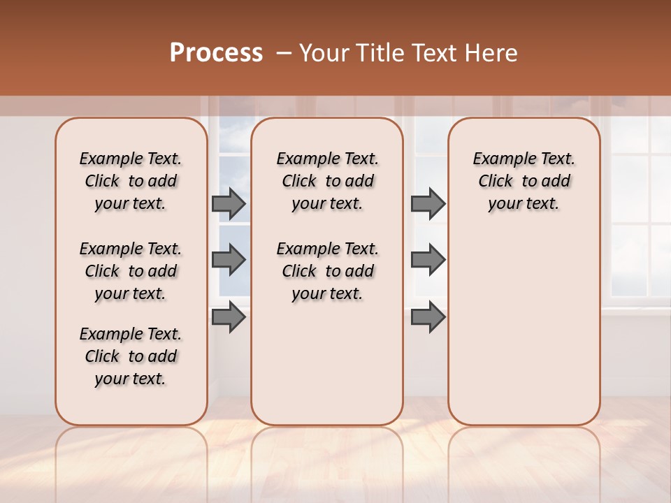 Blank Board Parquet PowerPoint Template