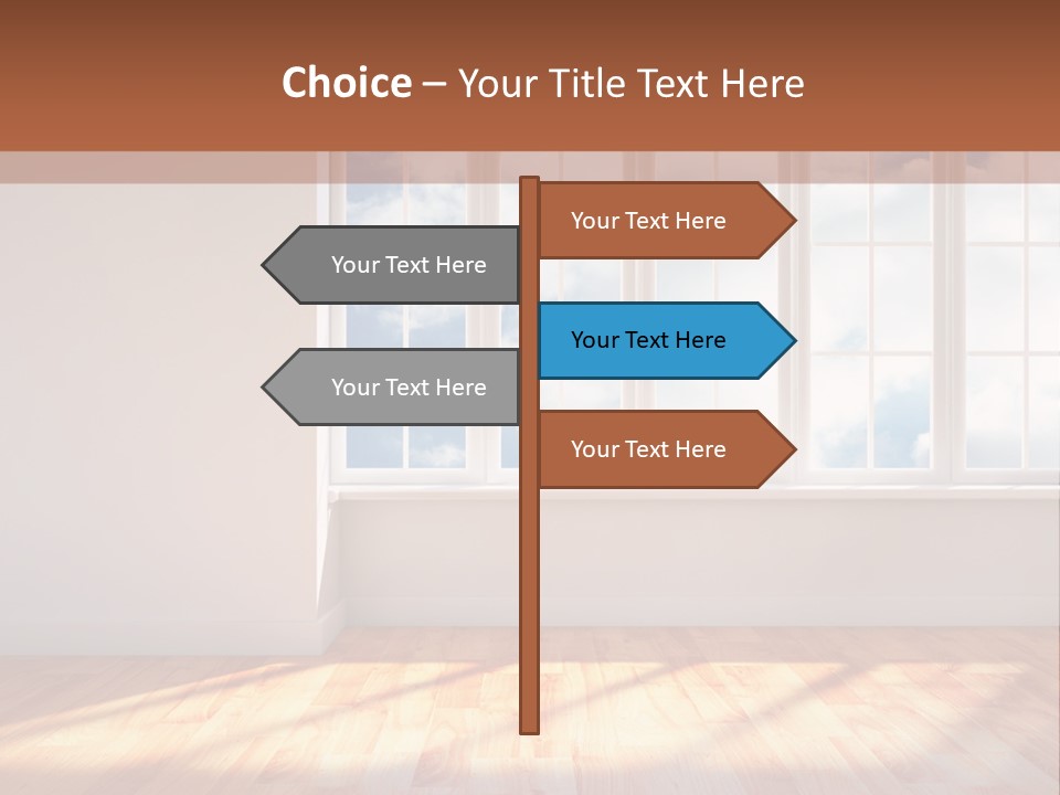 Blank Board Parquet PowerPoint Template