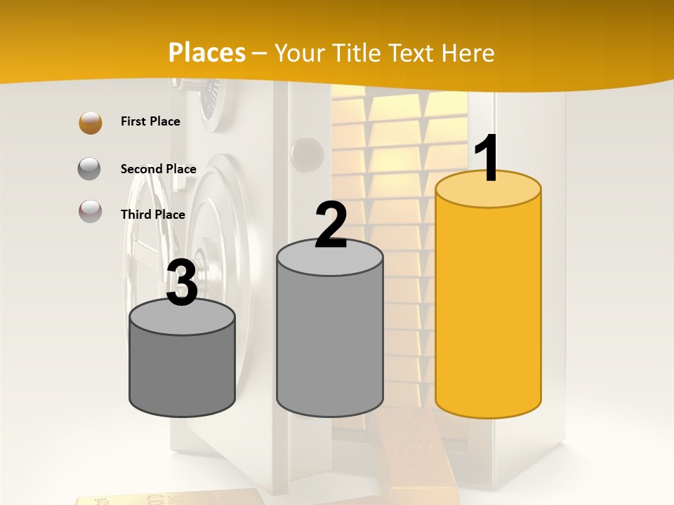 Lock Finance Vault PowerPoint Template