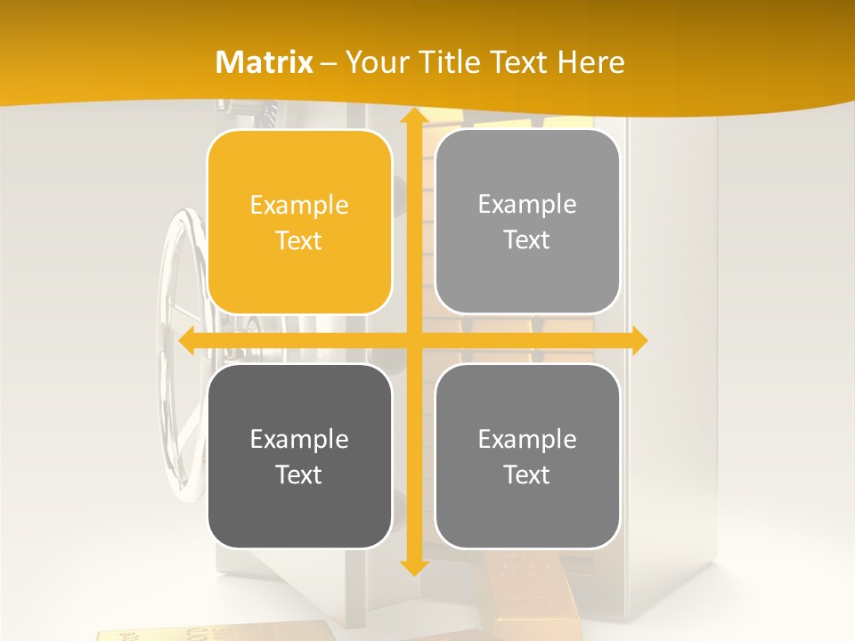 Lock Finance Vault PowerPoint Template